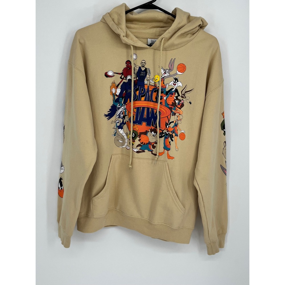 Space Jam A New Legacy Tune Squad Graphic Hoodie Men M Tan Looney Tunes
Movie